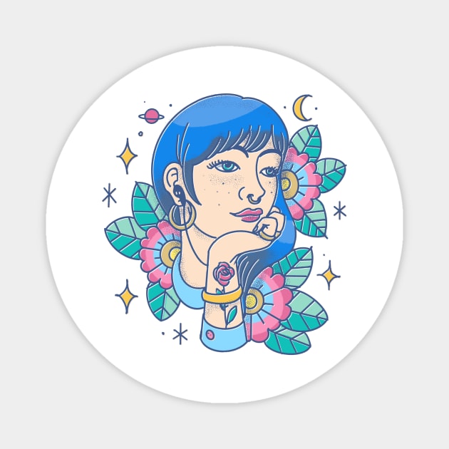 Music girl Magnet by Paolavk